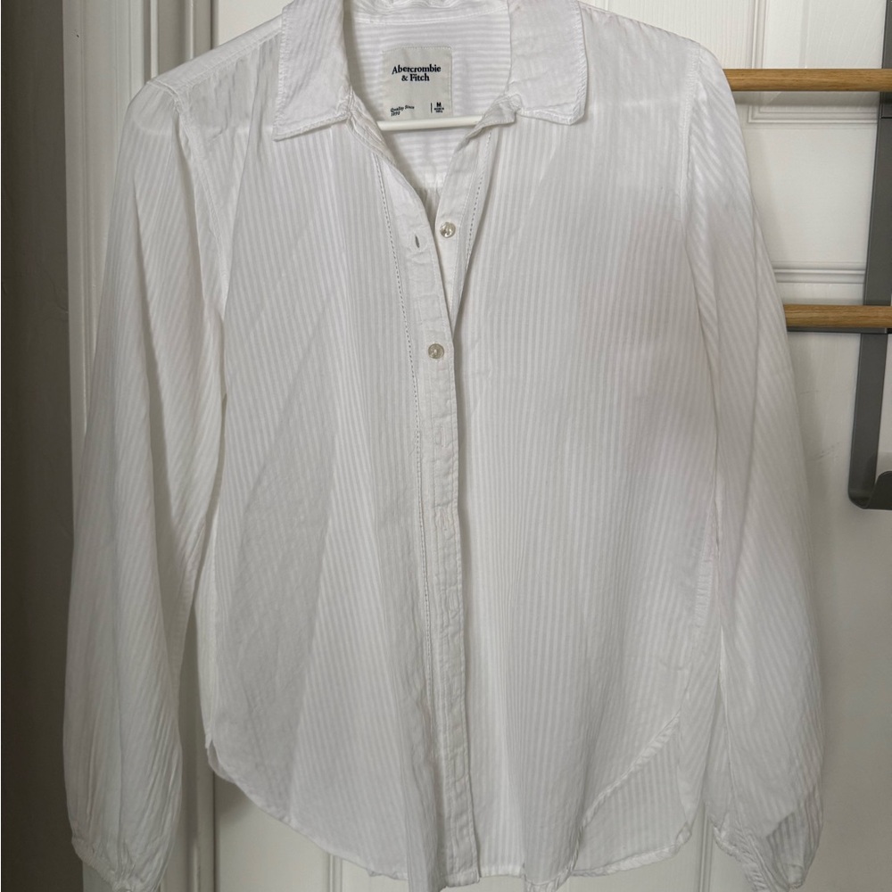 Abercrombie & Fitch Striped White Blouse